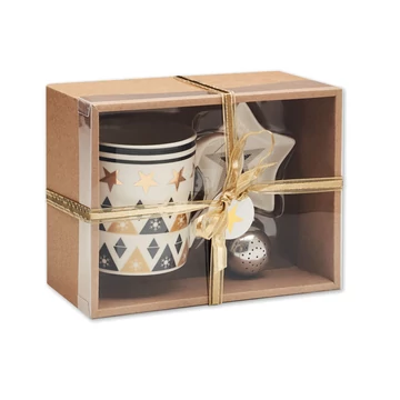 UNIQUE - Bögre, mini tányér és teatojás - Többszínű