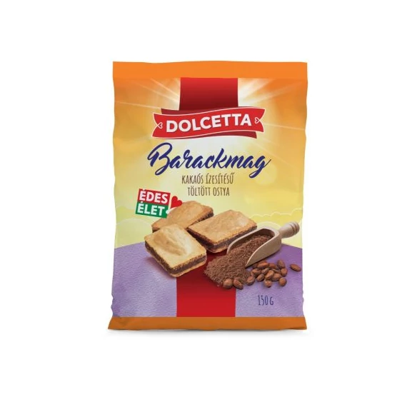Dolcetta Barackmag kakaós tt. ostya 150g párna tasakos 24/#