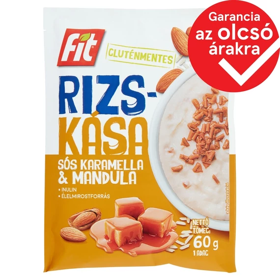 Fit sós karamella & mandula rizskása 60 g