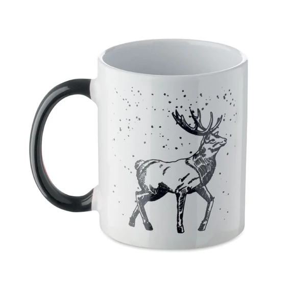 FESTIMUG - Karácsonyi kerámia bögre 300ml - Fekete