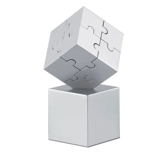 KUBZLE - 3D fém kirakó játék - Matt Ezüst