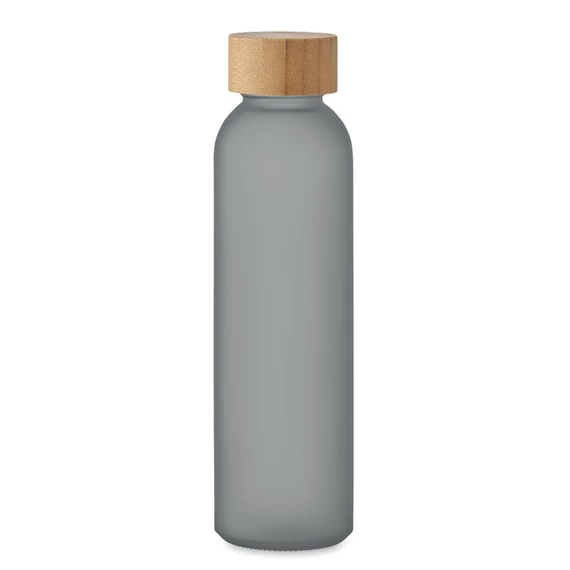 ABE - Matt üveg palack 500 ml - Áttetsző Szürke