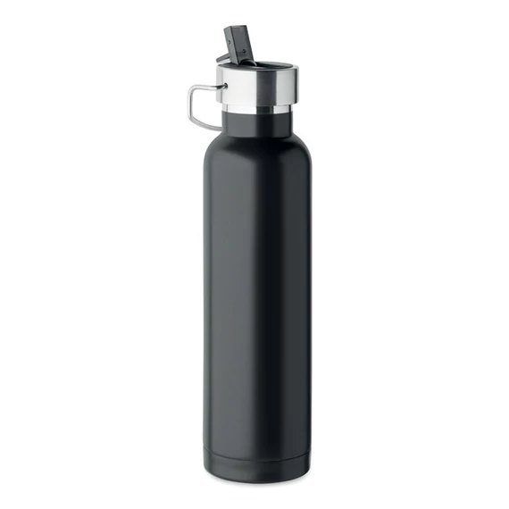 RIFLOW - Duplafalú termoszpalack 660 ml - Fekete