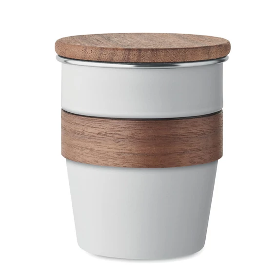 WALNUT - Szimplafalú pohár 350 ml - Fehér