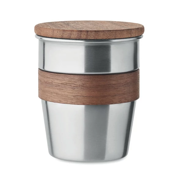 WALNUT - Szimplafalú pohár 350 ml - Matt Ezüst