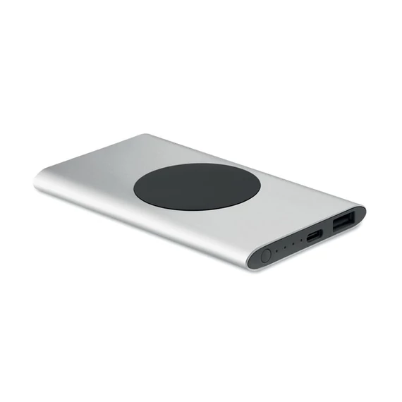 POWERPLUS - 5000mAh 15W vez.n. powerbank - Matt Ezüst