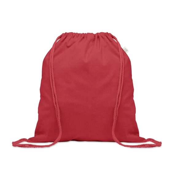 CABETRI COLOUR - Újrah. 140g húzózsinóros táska - Piros
