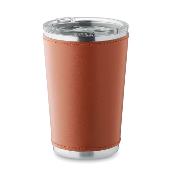 TUMLADO - Duplafalú pohár 350 ml - Barna