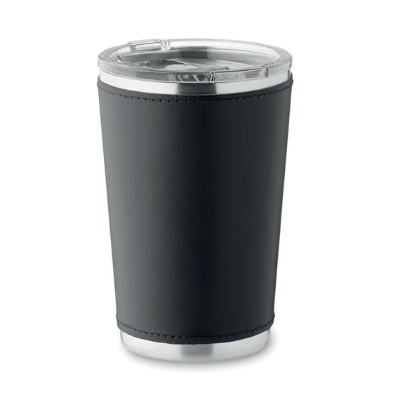 TUMLADO - Duplafalú pohár 350 ml - Fekete