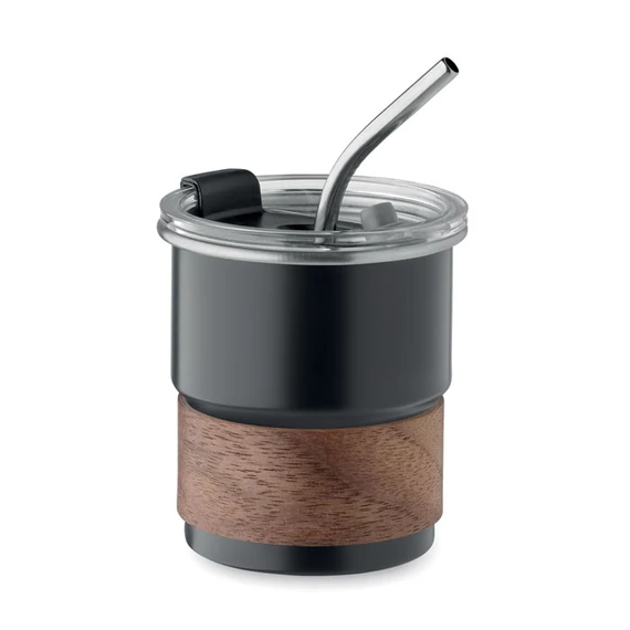 MATE - Szimplafalú pohár 260 ml - Fekete