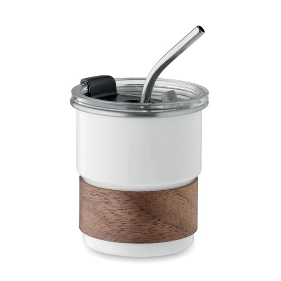 MATE - Szimplafalú pohár 260 ml - Fehér