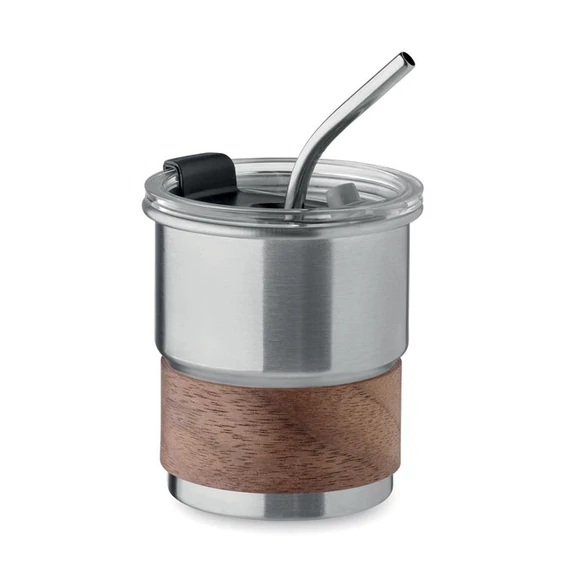 MATE - Szimplafalú pohár 260 ml - Matt Ezüst