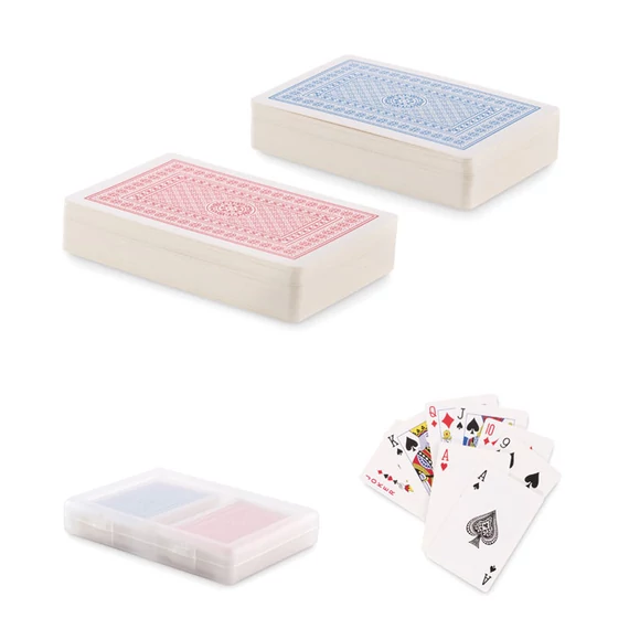 PLAYCARD - Franciakártya készlet, 2 pakli - Áttetsző