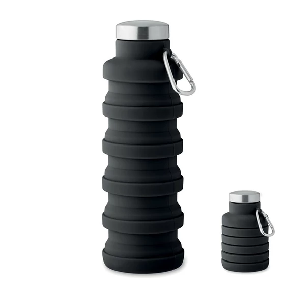 KOLAPSI - Összecsukható kulacs 500 ml - Fekete