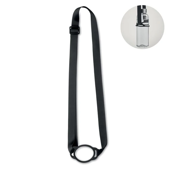 LANCUP - Nyakpánt pohártartóval Ø 6 cm - Fekete