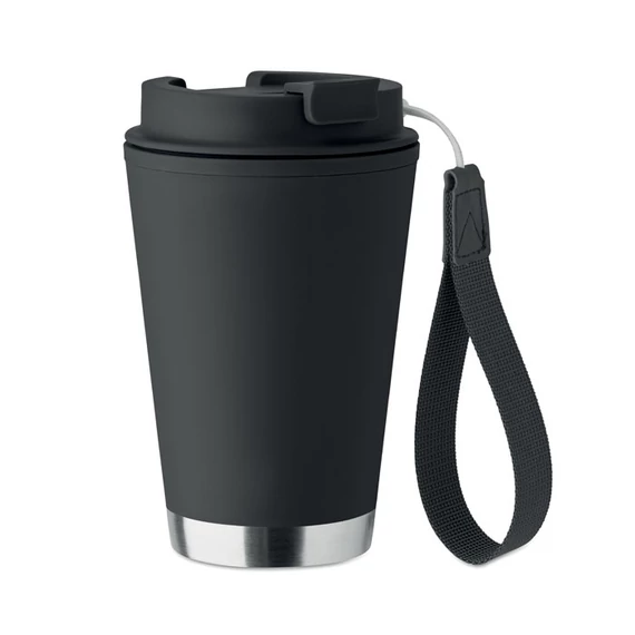 TOPIZ - Duplafalú pohár 300 ml - Fekete