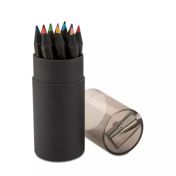 BLOCKY - Fekete színes ceruzák - Fekete