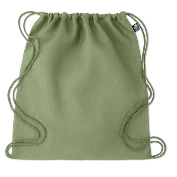 NAIMA BAG - Kenderszövet zsinóros táska - Zöld