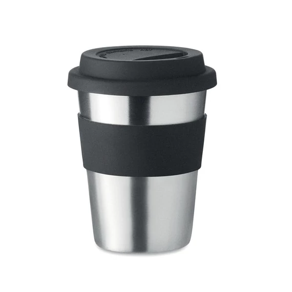 IRMUG - Rozsdamentes acél pohár 350ml - Fekete