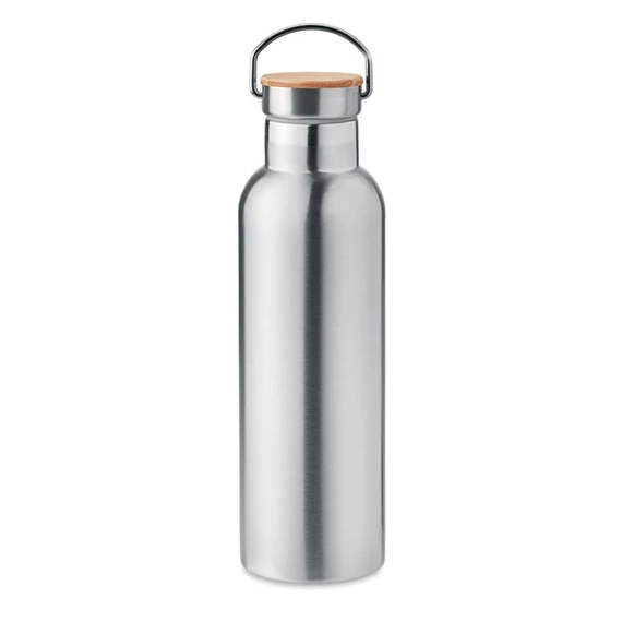 HELSINKI MED - Duplafalú termosz 750 ml - Matt Ezüst