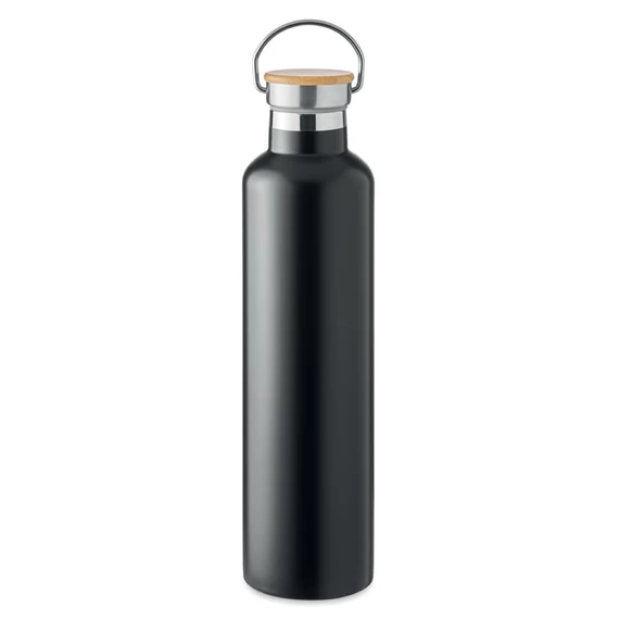 HELSINKI LARGE - Duplafalú termosz 1 l - Fekete