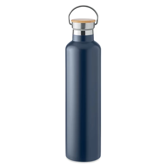 HELSINKI LARGE - Duplafalú termosz 1 l - Francia Tengerészkék