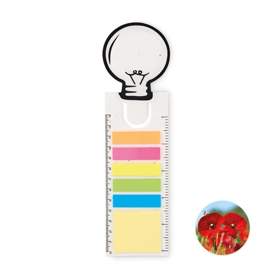 IDEA SEED - Magpapír könyvjelző készlet - Fehér