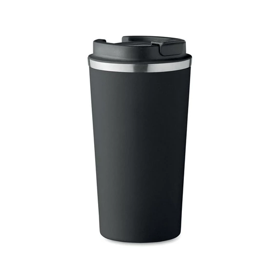 BRACE + - Duplafalú pohár 510 ml - Fekete