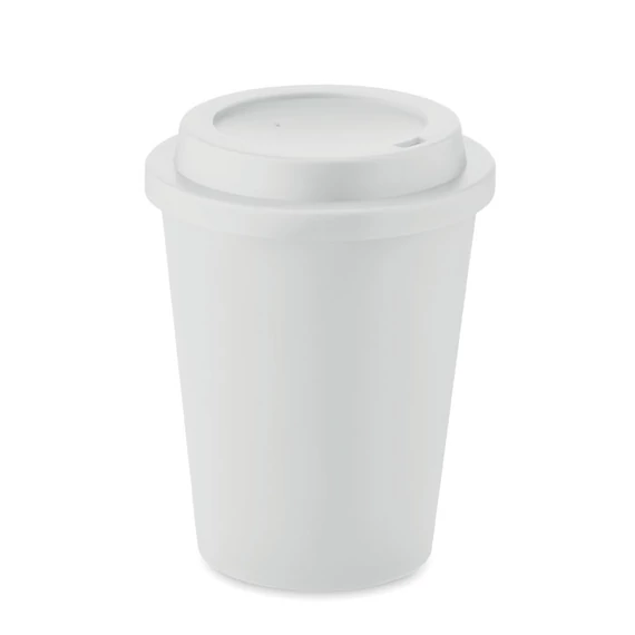 NOLA - Duplafalú PP pohár 300 ml - Fehér
