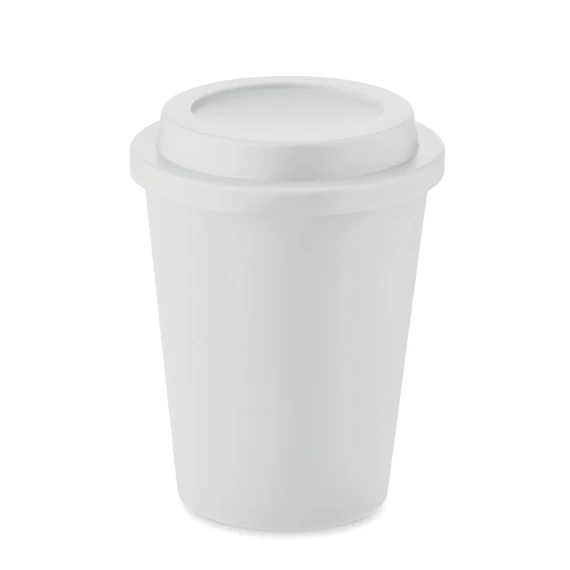 SORA - Duplafalú PP pohár 300 ml - Fehér