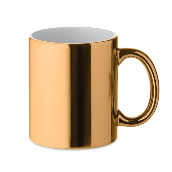HOLLY - Kerámia bögre metál 300 ml - Arany