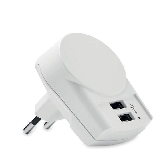 EURO USB CHARGER 2XA - Skross Európa USB töltő (2xA) 12W - Fehér