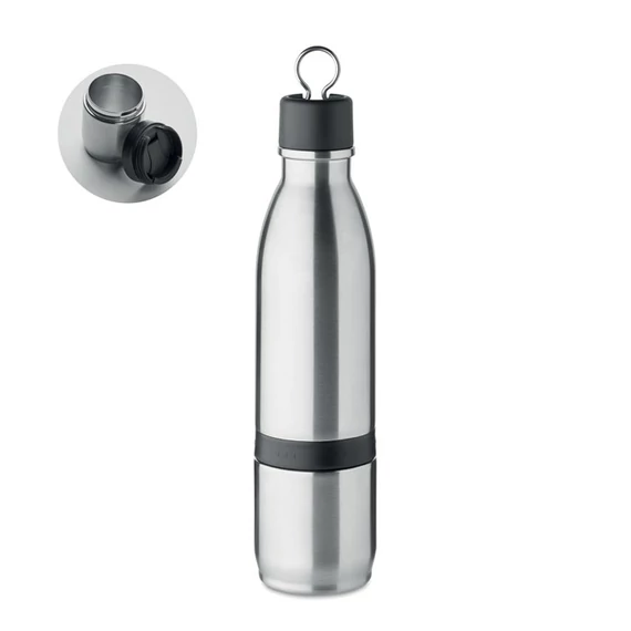 ATERA - 2 az 1-ben termoszpalack 500ml - Matt Ezüst