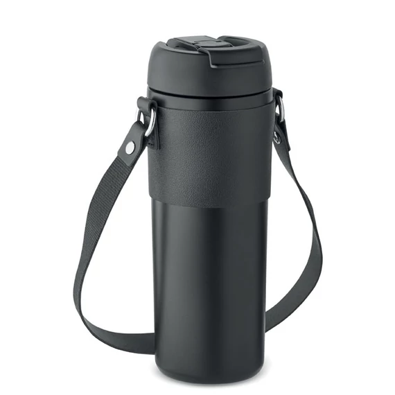 AIRA - Duplafalú pohár, 700 ml - Fekete