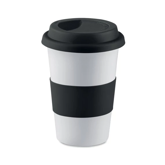 TRIBECA - Kerámia bögre 400 ml - Fekete