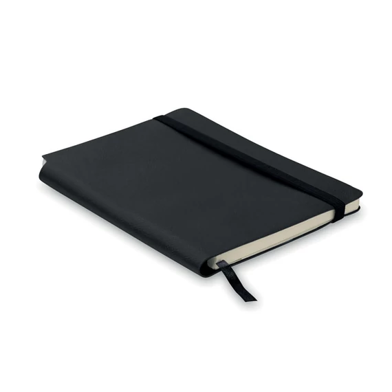 SOFTNOTE - A5 vonalas PU borítós notesz - Fekete