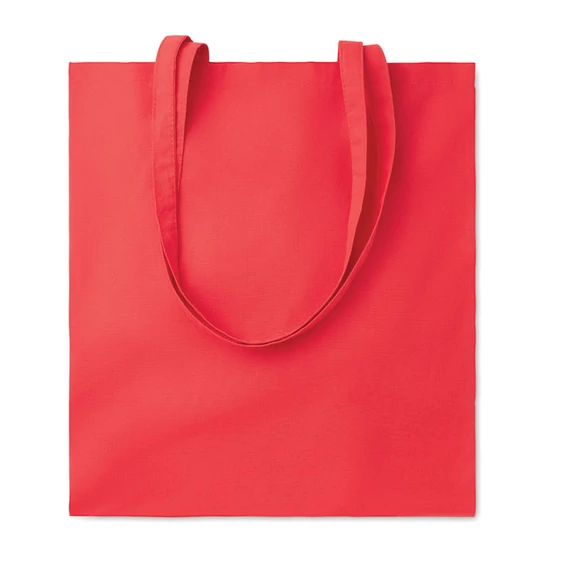 COTTONEL COLOUR + - Pamut bevásárlótáska, 140 g - Piros