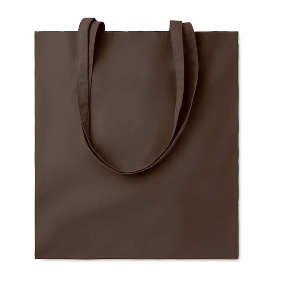 COTTONEL COLOUR + - Pamut bevásárlótáska, 140 g - Csokoládé