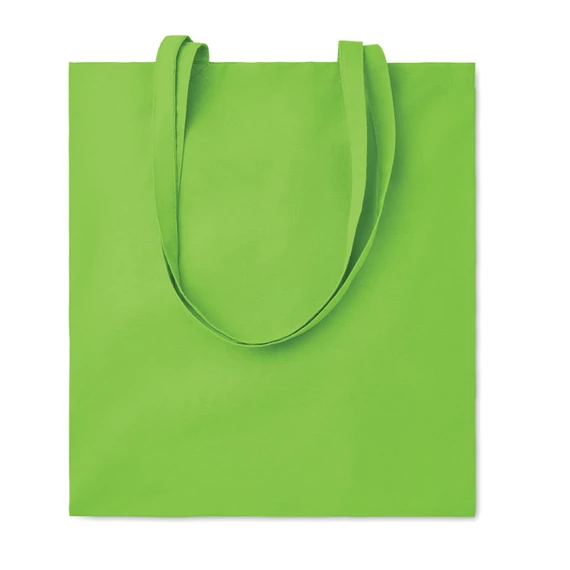 COTTONEL COLOUR + - Pamut bevásárlótáska, 140 g - Lime