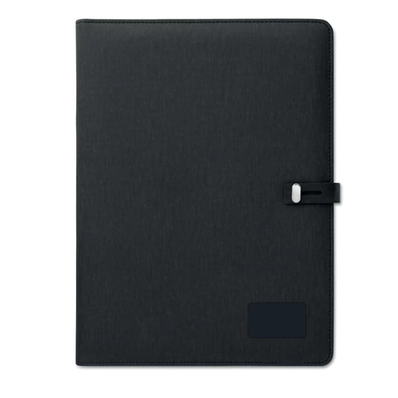 SMARTFOLDER - A4 mappa, 4000 mAh powerbank - Fekete