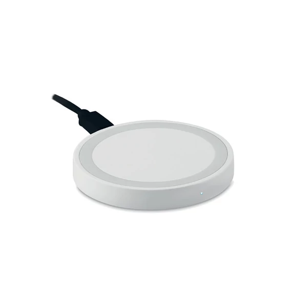 WIRELESS PLATO - Kerek vezeték nélküli töltő 5W - Fehér
