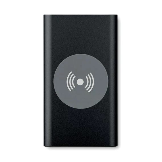 POWER&WIRELESS - 4000 mAh vez.nélk. powerbank - Fekete