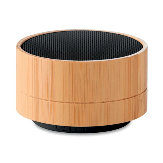 SOUND BAMBOO - 3W bambusz vez. nélk hangszóró - Fekete