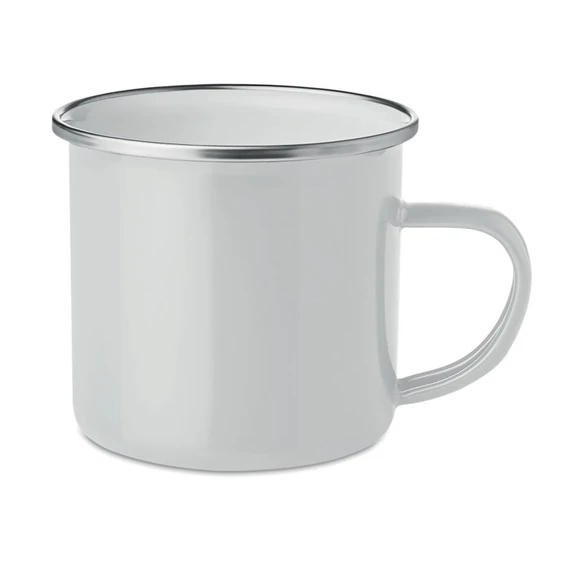 PLATEADO - Zománcozott fém bögre 350 ml - Fehér