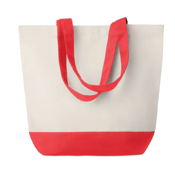 KLEUREN BAG - Vászon strandtáska, 280 g - Piros