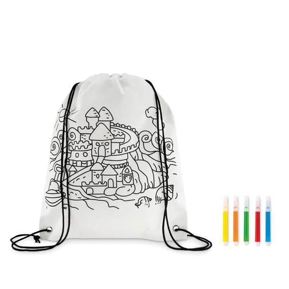 CARRYDRAW - Nemszőtt zsinóros táska - Fehér