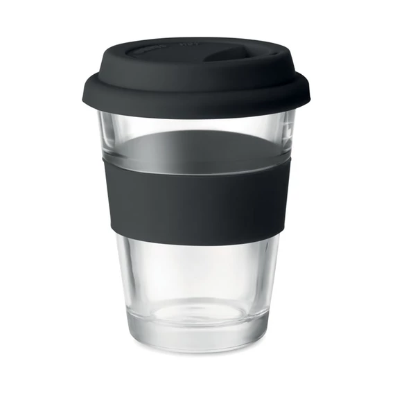 ASTOGLASS - Üveg pohár, 350 ml - Fekete