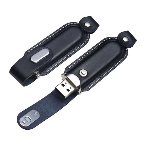 Pendrive bőr tokban, 1GB