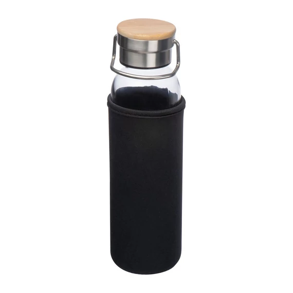 Üveg ivópalack neoprén tokban, 600 ml