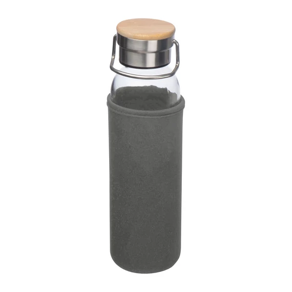 Üveg ivópalack neoprén tokban, 600 ml